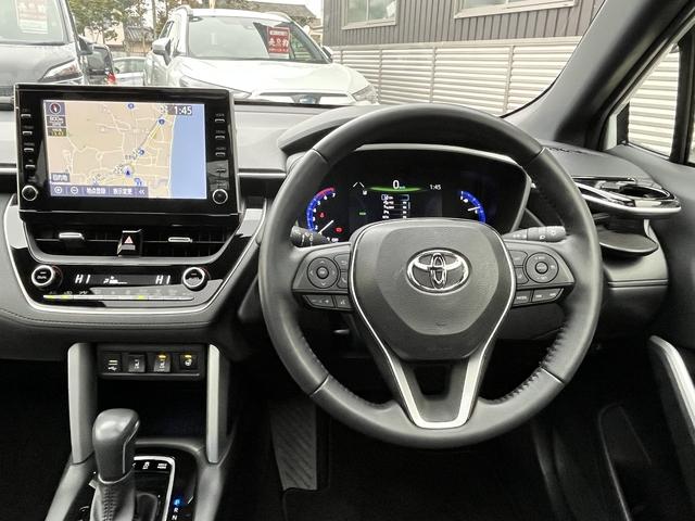 カローラクロス ハイブリッド　Ｚ　純正ディスプレイオーディオナビ☆全方位カメラ☆Ｂｌｕｅｔｏｏｔｈオーディオ☆ステリモ☆シートヒーター☆ステアリングヒーター☆追従型クルコン☆パーキングセンサー☆プリクラッシュセーフティ☆ＥＴＣ２．０☆（18枚目）