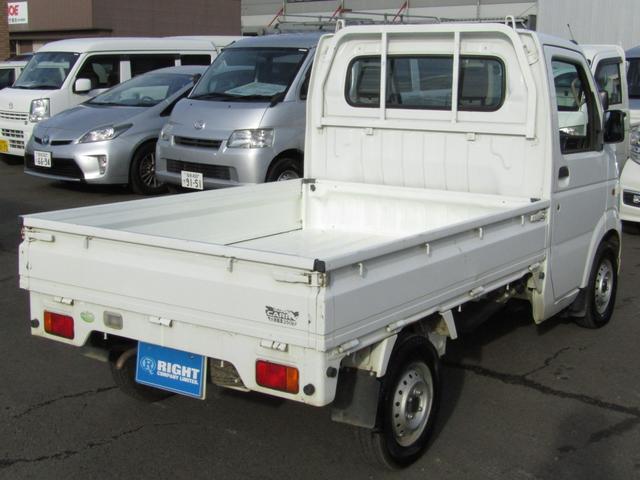 キャリイトラック ＫＣエアコン・パワステ　パートタイム４ＷＤ、５速マニュアル、エアコン、パワステ、タイミングチェーン、修復無し（10枚目）