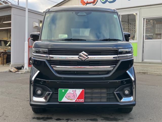 スペーシアカスタム ハイブリッドＸＳターボ　４ＷＤ　ＥＴＣ　バックカメラ　両側電動スライドドア　ＴＶ　クリアランスソナー　オートクルーズコントロール　レーンアシスト　衝突被害軽減システム　オートライト　ＬＥＤヘッドランプ　スマートキー（4枚目）