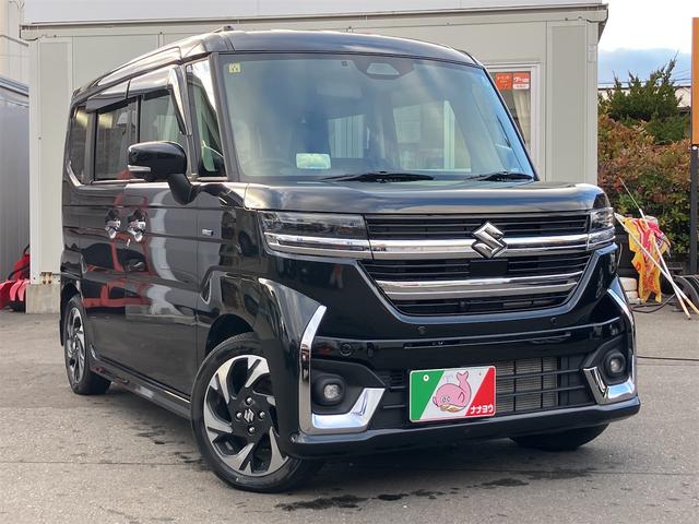 スペーシアカスタム ハイブリッドＸＳターボ　４ＷＤ　ＥＴＣ　バックカメラ　両側電動スライドドア　ＴＶ　クリアランスソナー　オートクルーズコントロール　レーンアシスト　衝突被害軽減システム　オートライト　ＬＥＤヘッドランプ　スマートキー（5枚目）