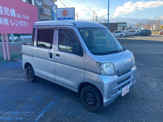 ハイゼットカーゴ デッキバン　社外ナビ　ワンセグＴＶ　ＣＤ　４ＷＤ　ドアバイザー　フロアーマット（8枚目）