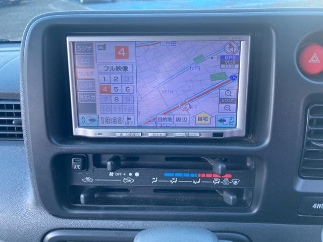 ハイゼットカーゴ デッキバン　社外ナビ　ワンセグＴＶ　ＣＤ　４ＷＤ　ドアバイザー　フロアーマット（13枚目）