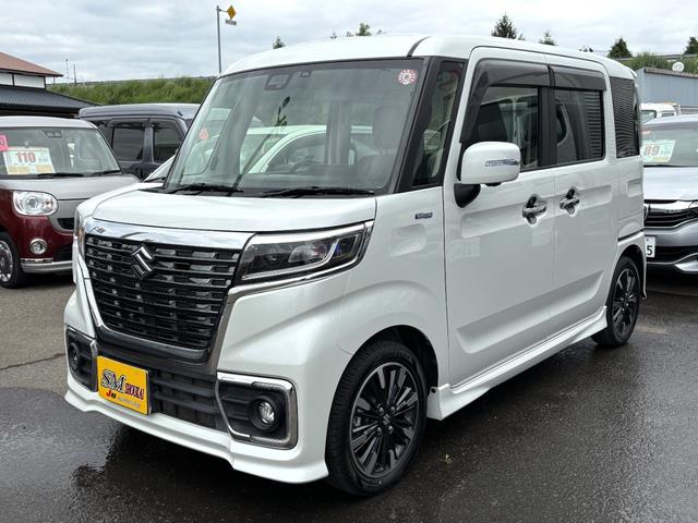 スペーシアカスタム ハイブリッドＸＳターボ　４ＷＤ　全方位モニター用カメラＰＫＧ　純正ＯＰナビ　フルセグＴＶ　全方位モニター　両側Ｐスライドドア　Ｆシートヒーター　ドラレコ　ＥＧスターター　ＬＥＤライト　フォグ　クルコン　ＨＵＤ　リヤＰセンサー（8枚目）