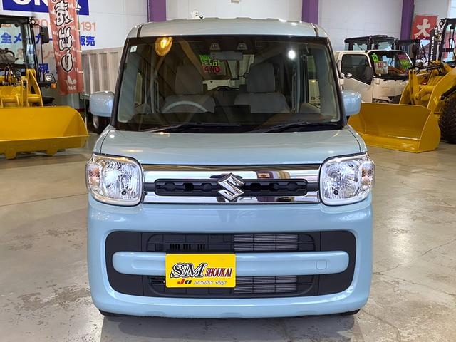 スペーシア ハイブリッドＸ　４ＷＤ　純正オプションナビ　フルセグＴＶ　ＥＴＣ　両側電動スライドドア　オートライト　スリムサーキュレーター　スマートキー　前席シートヒーター　衝突被害軽減ブレーキ　Ｒパーキングセンサー（2枚目）