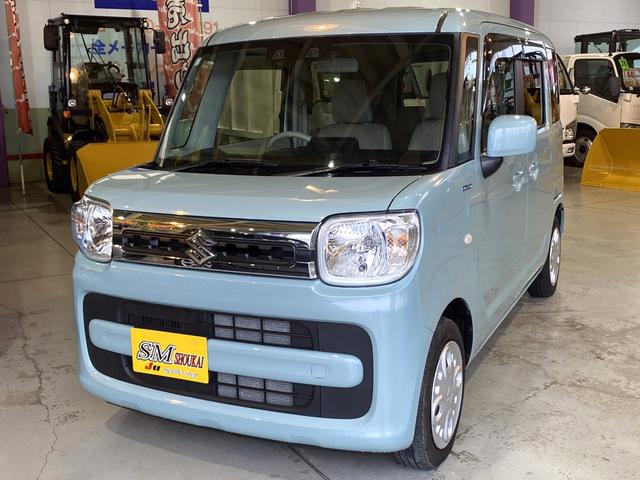 スペーシア ハイブリッドＸ　４ＷＤ　純正オプションナビ　フルセグＴＶ　ＥＴＣ　両側電動スライドドア　オートライト　スリムサーキュレーター　スマートキー　前席シートヒーター　衝突被害軽減ブレーキ　Ｒパーキングセンサー（8枚目）