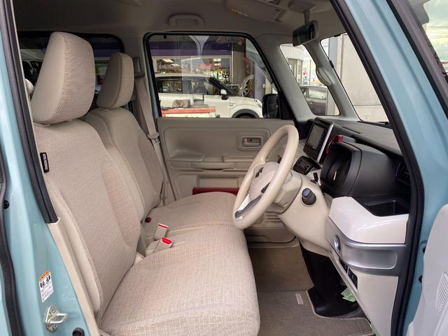 スペーシア ハイブリッドＸ　４ＷＤ　純正オプションナビ　フルセグＴＶ　ＥＴＣ　両側電動スライドドア　オートライト　スリムサーキュレーター　スマートキー　前席シートヒーター　衝突被害軽減ブレーキ　Ｒパーキングセンサー（10枚目）