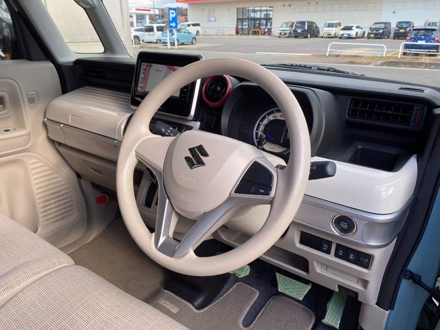 スペーシア ハイブリッドＸ　４ＷＤ　純正オプションナビ　フルセグＴＶ　ＥＴＣ　両側電動スライドドア　オートライト　スリムサーキュレーター　スマートキー　前席シートヒーター　衝突被害軽減ブレーキ　Ｒパーキングセンサー（11枚目）