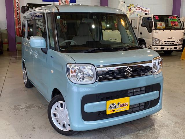 スペーシア ハイブリッドＸ　４ＷＤ　純正オプションナビ　フルセグＴＶ　ＥＴＣ　両側電動スライドドア　オートライト　スリムサーキュレーター　スマートキー　前席シートヒーター　衝突被害軽減ブレーキ　Ｒパーキングセンサー（21枚目）