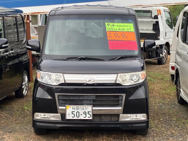 タント カスタムＲＳ　４ＷＤ　電動スライドドア　ＨＩＤ　スマートキー　電動格納ミラー　シートヒーター　ベンチシート　ターボ　ＣＶＴ　盗難防止システム　ＡＢＳ　ＣＤ　ＭＤ　ミュージックプレイヤー接続可　アルミホイール（15枚目）