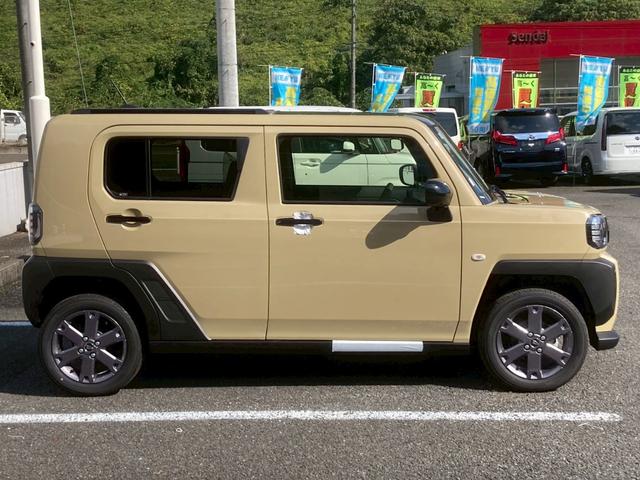 タフト Gターボ ダーククロムベンチャー【新品7型ナビ取付/4WD】 【届出済未使用車/パノラマモニター】【スカイフィールトップ/衝突軽減システム/車線逸脱警告/追従クルコン】【LEDヘッドライト/コーナーセンサー】【電動パーキング/オートライト】【シートヒーター】(39枚目)