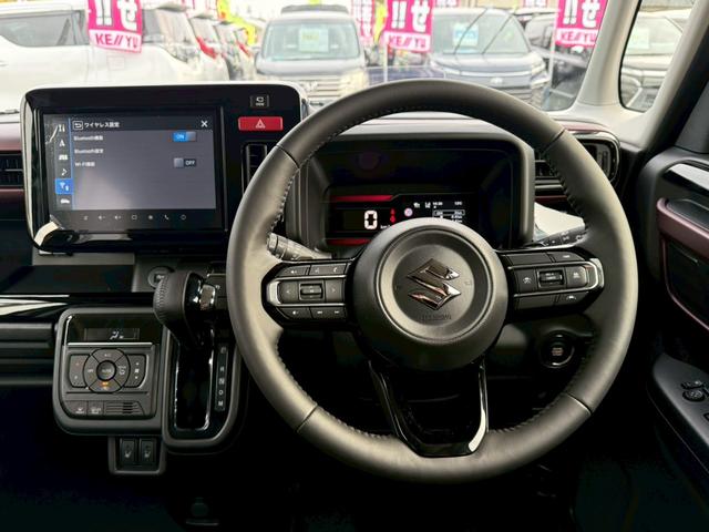 スペーシアカスタム ハイブリッドXSターボ【届出済未使用車/4WD/全方位ナビ】 【スズキコネクト9型全方位ナビ/フルセグ/BT接続】【コーナーセンサー/追従クルコン/衝突軽減】【ハーフレザー/シートヒーター/オットマン/両側電動ドア】【LEDライト/フォグ】【パドルシフト】(24枚目)