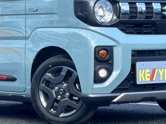 スペーシアギア ハイブリッドＸＺ　ターボ【４ＷＤ／届出済未使用車】　【全方位モニター付９型ナビ／スズキセーフティサポート】【衝突軽減システム／車線逸脱警告／追従クルコン】【両側電動スライド／ＬＥＤヘッドライト／パドルシフト】【フルセグＴＶ／ＢＴ接続】【シートヒーター】（34枚目）