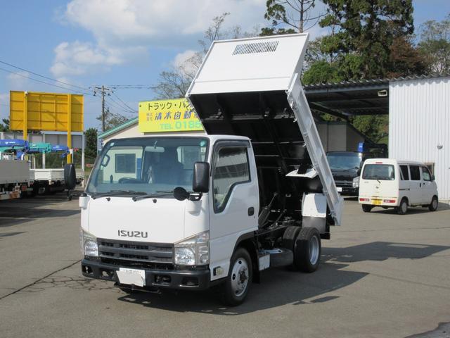 エルフトラック 2tダンプ フルフラットロー 4WD(3枚目)