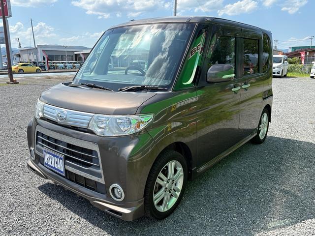 タント カスタムＲＳ　ターボ　ナビ　ＴＶ　Ｂｌｕｅｔｏｏｔｈ接続　ＥＴＣ　助手席エアバック　インテリジェントキー　ＡＵＴＯエアコン　リモコンキー　パワーステアリング　パワーウィンドウ　運転席エアバッグ（3枚目）