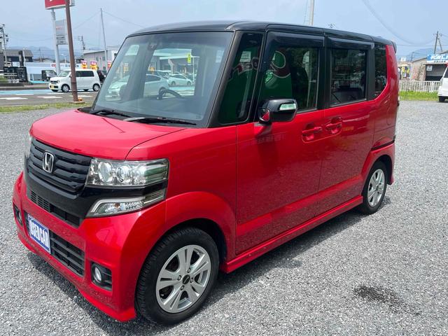 Ｎ－ＢＯＸカスタム Ｇ・ターボＡパッケージ　バックカメラ　両側電動スライドドア　ナビ　ＴＶ　オートクルーズコントロール　衝突被害軽減システム　オートライト　ＨＩＤ　スマートキー　アイドリングストップ　電動格納ミラー　ベンチシート　ＣＶＴ（3枚目）