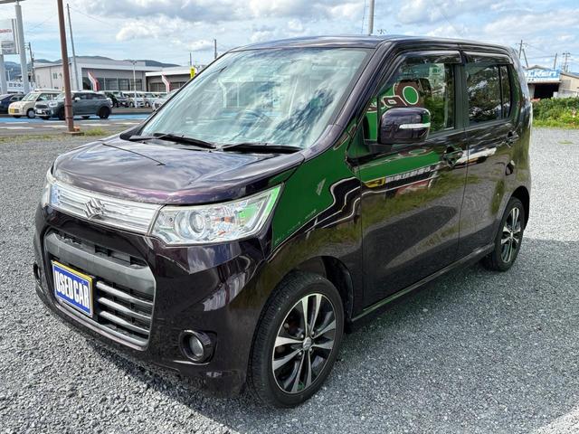 ワゴンＲスティングレー Ｔ　ターボ　ナビ　ＴＶ　バックカメラ　キーレススタートシステム　ＷＳＲＳ　ＤＶＤ再生可能　スマキ　電動格納式ミラー　フロントベンチシート　オ－トエアコン　パワーウィンドウ　パワーステ　ＡＢＳ　エアバック（2枚目）