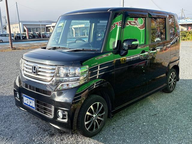 Ｎ－ＢＯＸカスタム Ｇ・Ｌパッケージ　ナビ　ＴＶ　Ｂｌｕｅｔｏｏｔｈ　電動格納ミラ－　スマキ－　フロントベンチシート　パワーウィンドウ　オートエアコン　パワステ　キーレスエントリー　両席エアバック　ＡＢＳ　ＡＵＴＯライト　運転席エアバック（3枚目）