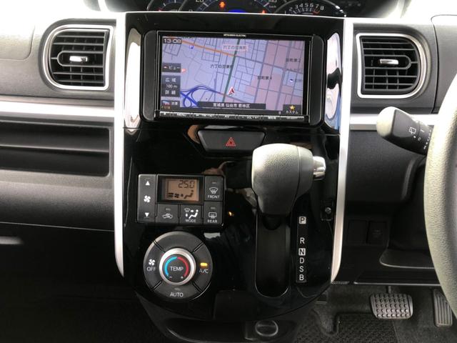 カスタムX 【当店下取車】 社外メモリーナビ フルセグTV CD・DVD再生 Bluetooth接続 電動スライドドア ETC プッシュスタート LEDヘッドライト フォグ オートライト 社外14インチアルミ(23枚目)