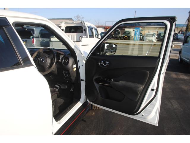 ジューク ニスモ　ＲＳ　４ＷＤ　８速ＣＶＴ　ＭＲ１６ＤＤＴニスモＲＳ専用チューン　ＲＳ専用大径ブレーキローター　キャリパーＲＳレッド　ＲＳエキゾースト　　３年間走行無制限保証　ＥＴＣ　全方位モニター　オートライト　寒冷地仕様（15枚目）