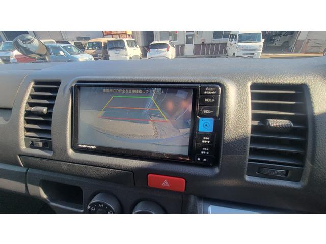 ハイエースバン ロングＤＸ　ＧＬパッケージ　８型　リヤエアコン　リヤヒーター　ナビ　バックカメラ　ＥＴＣ　ドラレコ前後　１６インチアルミタイヤ　１インチローダウン　ＴＣＭショートストロークダンパー　デフ上げスペーサー　Ｓ－ＧＬセカンドシート（10枚目）