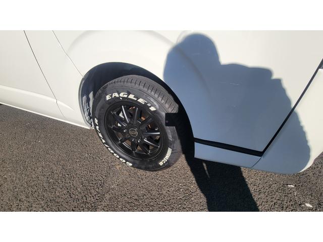 ハイエースバン ロングＤＸ　ＧＬパッケージ　８型　リヤエアコン　リヤヒーター　ナビ　バックカメラ　ＥＴＣ　ドラレコ前後　１６インチアルミタイヤ　１インチローダウン　ＴＣＭショートストロークダンパー　デフ上げスペーサー　Ｓ－ＧＬセカンドシート（28枚目）