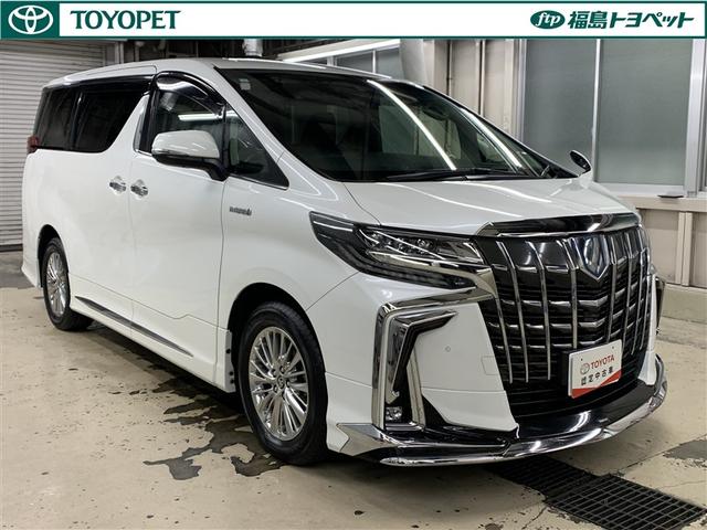 アルファードハイブリッド SR Cパッケージ 4WD フルセグ メモリーナビ DVD再生 ミュージックプレイヤー接続可 後席モニター バックカメラ 衝突被害軽減システム ETC ドラレコ 両側電動スライド LEDヘッドランプ 乗車定員7人(3枚目)