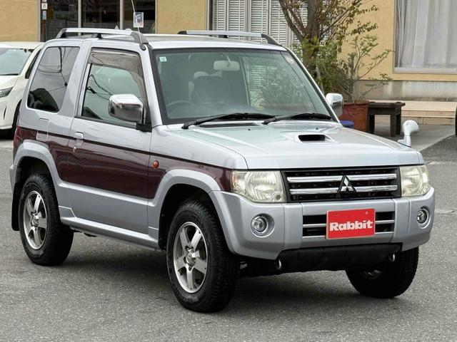 パジェロミニ エクシード　ワンオーナー　４ＷＤ　キーレス　オーディオ　ルーフレール　背面タイヤ　ＥＴＣ　ドアバイザー　フロアマット　純正１５ＡＷ（2枚目）