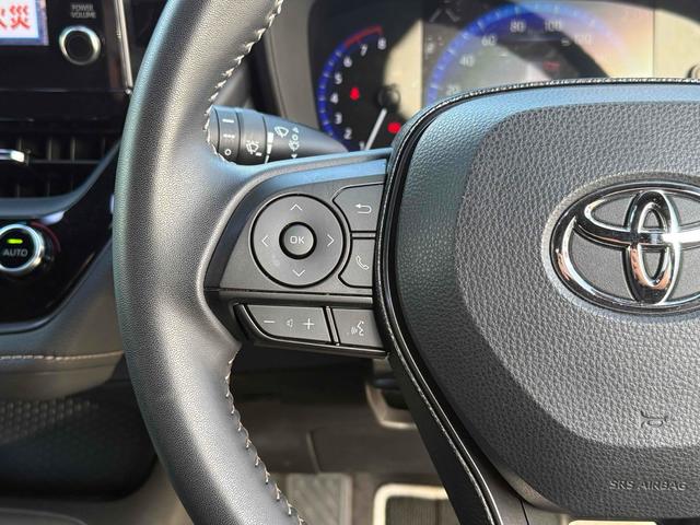 カローラツーリング ダブルバイビー　ワンオーナー　ハーフレザーシート　純正９インチディスプレイオーディオ・ナビＴＶ　バックカメラ　トヨタセーフティーセンス　純正１７インチアルミ　純正リモートスタート　ＢＳＭ　前後ドライブレコーダー（18枚目）