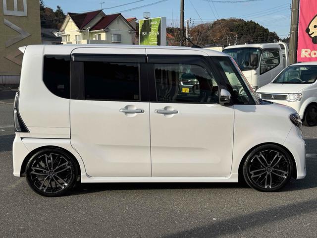 タント カスタムRS 両側パワスラ 社外16AW 社外マフラー 社外ローダウンサス 社外ナビTV バックカメラ スマートキー スマートアシスト 社外モニター×3 AHB ETC LEDヘッドライト(4枚目)