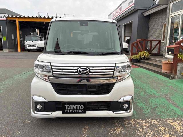 タント カスタムＸ　ＳＡＩＩ　４ＷＤ　ＥＴＣ　バックカメラ　両側スライド・片側電動　ＴＶ　クリアランスソナー　衝突被害軽減システム　ＬＥＤヘッドランプ　スマートキー　アイドリングストップ　電動格納ミラー　ベンチシート　ＣＶＴ（12枚目）