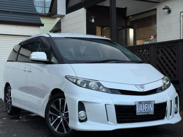 エスティマ アエラス　禁煙　両側パワスラ　Ｄレコ　Ｂｌｕｅｔｏｏｔｈ　ナビ　フルセグ　Ｂカメ　ＥＴＣ　フリップダウンモニター　ＨＩＤ　フォグ　コーナーセンサー　ステアスイッチ　スマキー×２　Ａライト　Ｄバイザー　１８ＡＷ（29枚目）