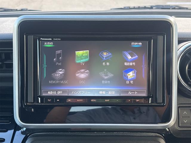 スペーシアカスタム ハイブリッドＸＳ　４ＷＤ　ドライブレコーダー　ＥＴＣ　サイドカメラ　両側電動スライドドア　ナビ　ＴＶ　クリアランスソナー　レーンアシスト　衝突被害軽減システム　オートライト　ＬＥＤヘッドランプ　スマートキー（4枚目）