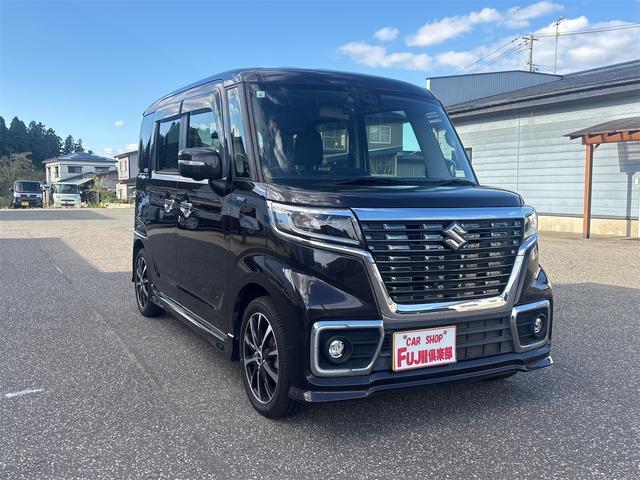 スペーシアカスタム ハイブリッドＸＳ　４ＷＤ　ドライブレコーダー　ＥＴＣ　サイドカメラ　両側電動スライドドア　ナビ　ＴＶ　クリアランスソナー　レーンアシスト　衝突被害軽減システム　オートライト　ＬＥＤヘッドランプ　スマートキー（13枚目）