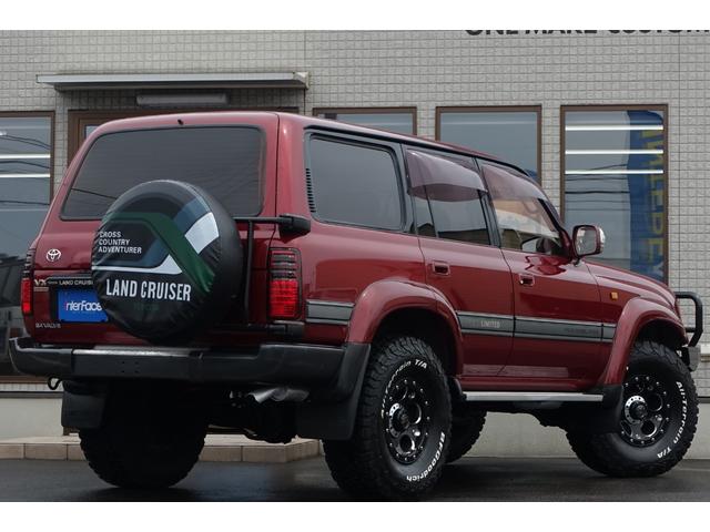 ランドクルーザー８０ ディーゼルターボ後期型ＶＸリミテッド新品ＡＲＢ製バンパー　新品３インチリフトアップ新品インナーブラックヘッドライト新品オレンジコーナーレンズ新品ＬＥＤテールレンズ新品ＢＦグッドリッジオールテレーンタイヤクリムソンオプションビードロック付きデーモン（13枚目）