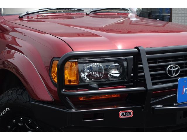 ランドクルーザー８０ ディーゼルターボ後期型ＶＸリミテッド新品ＡＲＢ製バンパー　新品３インチリフトアップ新品インナーブラックヘッドライト新品オレンジコーナーレンズ新品ＬＥＤテールレンズ新品ＢＦグッドリッジオールテレーンタイヤクリムソンオプションビードロック付きデーモン（51枚目）