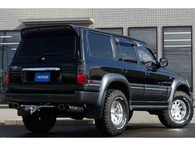 ランドクルーザー80 限定生産台数500台特別仕様車VXリミテッドLパッケージ 3インチリフトアップBFグッドリッジマッドタイヤクリスタルヘッドライトUSコーナーレンズスモークLEDテールガナドールマフラーGD4ソレックスヒッチメンバー社外ナビTVバイパーエンジンスターター(13枚目)