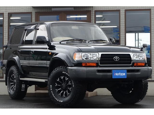 ランドクルーザー８０ 最終型ＶＸＬＴＤディーゼルターボ純黒新品３インチリフトアップ　新品ランチョショックアブソーバー新品クリムソン１７インチモンスターホイール新品ＢＦグッドリッジＡＴタイヤ３１５／７５Ｒ１６新品クリスタルヘッドライト新品ＬＥＤテール新品クリスタルオレンジウインカー（5枚目）