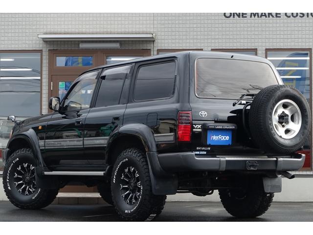 ランドクルーザー８０ 最終型ＶＸＬＴＤディーゼルターボ純黒新品３インチリフトアップ　新品ランチョショックアブソーバー新品クリムソン１７インチモンスターホイール新品ＢＦグッドリッジＡＴタイヤ３１５／７５Ｒ１６新品クリスタルヘッドライト新品ＬＥＤテール新品クリスタルオレンジウインカー（10枚目）