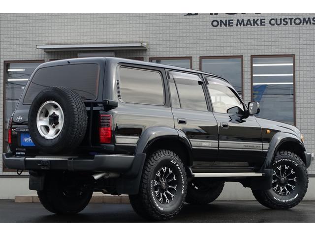 ランドクルーザー８０ 最終型ＶＸＬＴＤディーゼルターボ純黒新品３インチリフトアップ　新品ランチョショックアブソーバー新品クリムソン１７インチモンスターホイール新品ＢＦグッドリッジＡＴタイヤ３１５／７５Ｒ１６新品クリスタルヘッドライト新品ＬＥＤテール新品クリスタルオレンジウインカー（12枚目）