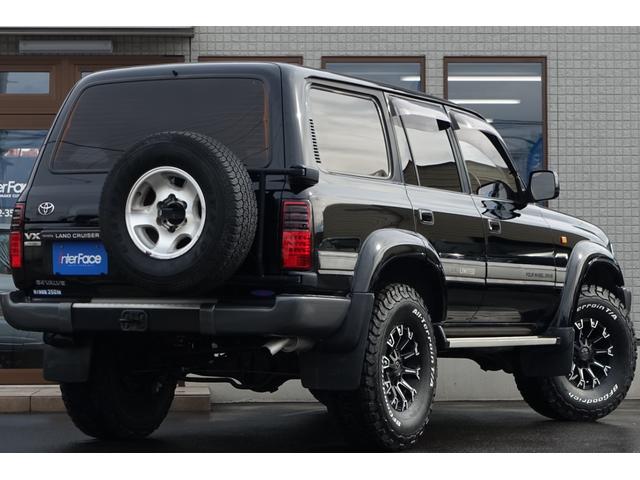 ランドクルーザー８０ 最終型ＶＸＬＴＤディーゼルターボ純黒新品３インチリフトアップ　新品ランチョショックアブソーバー新品クリムソン１７インチモンスターホイール新品ＢＦグッドリッジＡＴタイヤ３１５／７５Ｒ１６新品クリスタルヘッドライト新品ＬＥＤテール新品クリスタルオレンジウインカー（13枚目）