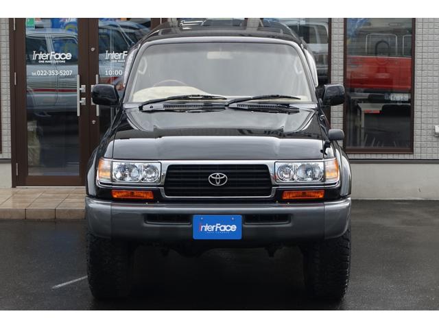 ランドクルーザー８０ 最終型ＶＸＬＴＤディーゼルターボ純黒新品３インチリフトアップ　新品ランチョショックアブソーバー新品クリムソン１７インチモンスターホイール新品ＢＦグッドリッジＡＴタイヤ３１５／７５Ｒ１６新品クリスタルヘッドライト新品ＬＥＤテール新品クリスタルオレンジウインカー（15枚目）