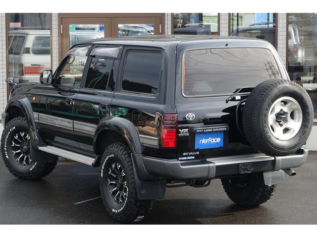 ランドクルーザー８０ 最終型ＶＸＬＴＤディーゼルターボ純黒新品３インチリフトアップ　新品ランチョショックアブソーバー新品クリムソン１７インチモンスターホイール新品ＢＦグッドリッジＡＴタイヤ３１５／７５Ｒ１６新品クリスタルヘッドライト新品ＬＥＤテール新品クリスタルオレンジウインカー（17枚目）