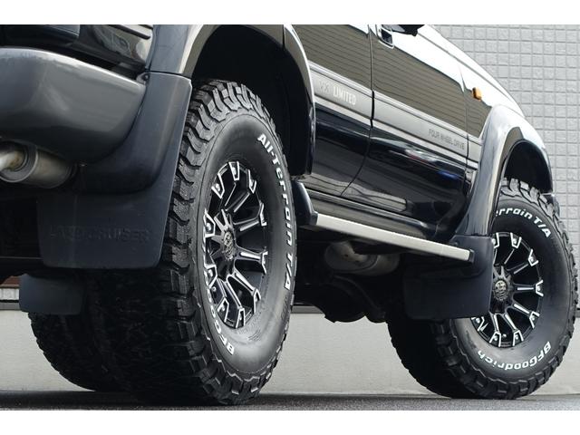 ランドクルーザー８０ 最終型ＶＸＬＴＤディーゼルターボ純黒新品３インチリフトアップ　新品ランチョショックアブソーバー新品クリムソン１７インチモンスターホイール新品ＢＦグッドリッジＡＴタイヤ３１５／７５Ｒ１６新品クリスタルヘッドライト新品ＬＥＤテール新品クリスタルオレンジウインカー（48枚目）