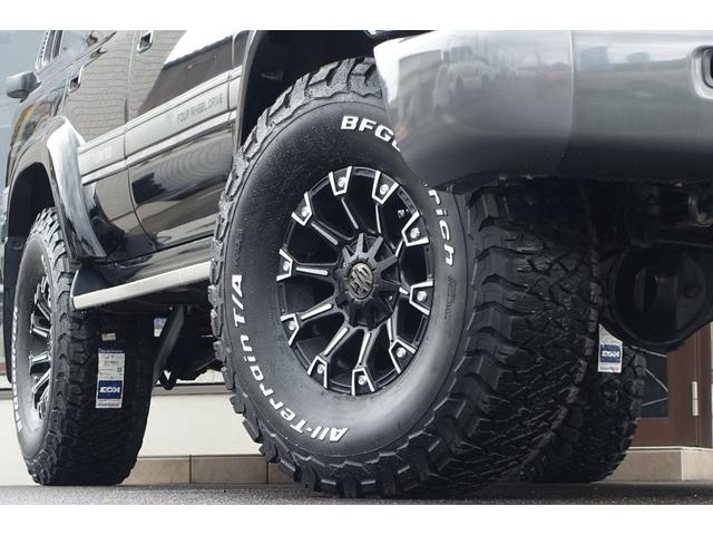 ランドクルーザー８０ 最終型ＶＸＬＴＤディーゼルターボ純黒新品３インチリフトアップ　新品ランチョショックアブソーバー新品クリムソン１７インチモンスターホイール新品ＢＦグッドリッジＡＴタイヤ３１５／７５Ｒ１６新品クリスタルヘッドライト新品ＬＥＤテール新品クリスタルオレンジウインカー（51枚目）