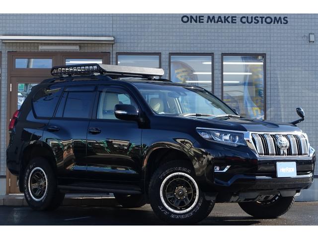 ランドクルーザープラド 西日本仕入ＴＸディーゼルターボ　アルパインビッグエックスナビコンビハンドルルーフラック（6枚目）