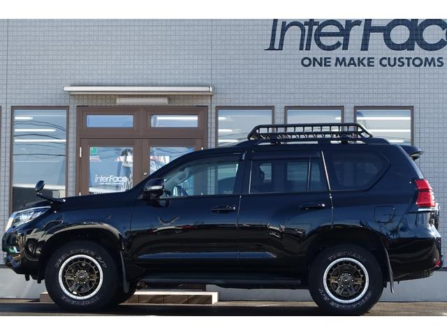 ランドクルーザープラド 西日本仕入ＴＸディーゼルターボ　アルパインビッグエックスナビコンビハンドルルーフラック（8枚目）