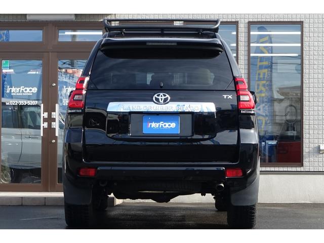 ランドクルーザープラド 西日本仕入ＴＸディーゼルターボ　アルパインビッグエックスナビコンビハンドルルーフラック（11枚目）