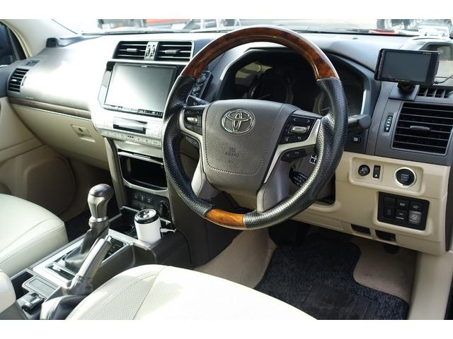 ランドクルーザープラド 西日本仕入ＴＸディーゼルターボ　アルパインビッグエックスナビコンビハンドルルーフラック（19枚目）