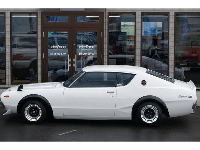 スカイライン 2000GT-X L2.8EGソレックス44タコ足デュアルM 後期型GC111ケンメリ5速マニュアルSSRスピードスター14インチAWクーラーパワステ付きLEDヘッドランプBluetooth接続ナビTV(18枚目)