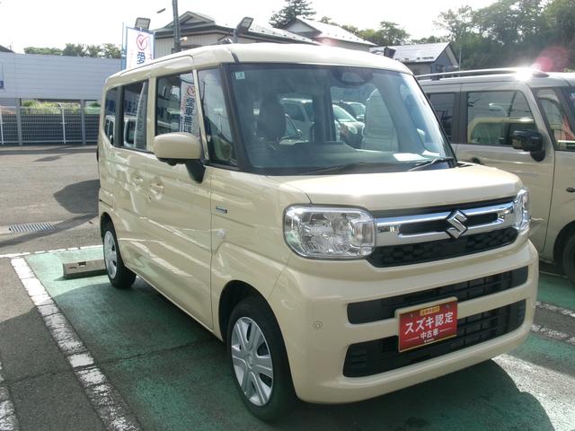 スペーシア ＨＹＢＲＩＤ　Ｇ　４ＷＤ　ＣＶＴ　衝突被害軽減ブレーキ　オートライト　スズキセーフティーサポート　ワンオーナー　４ＷＤ　横滑り防止機能　盗難防止システム（3枚目）